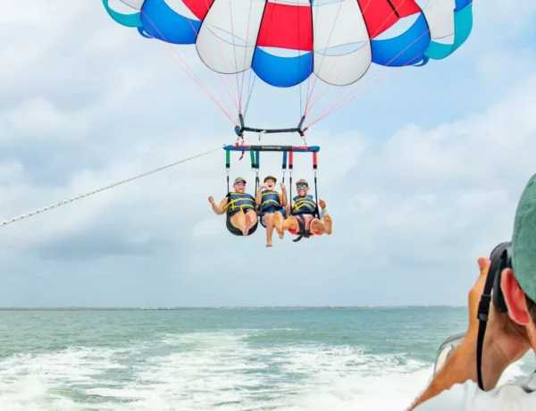 Family Flying with us in Parasailing